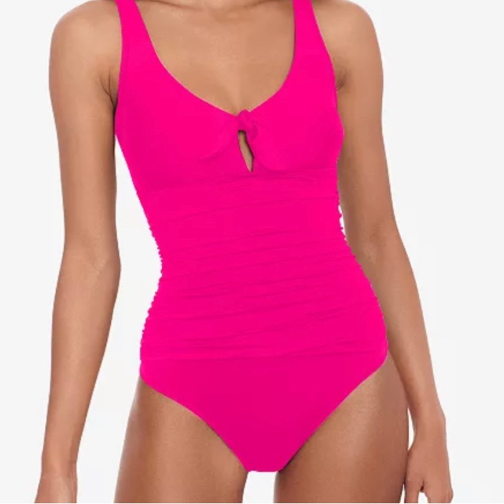 NWT-Ralph Lauren Front Tie One Piece Swimsuit